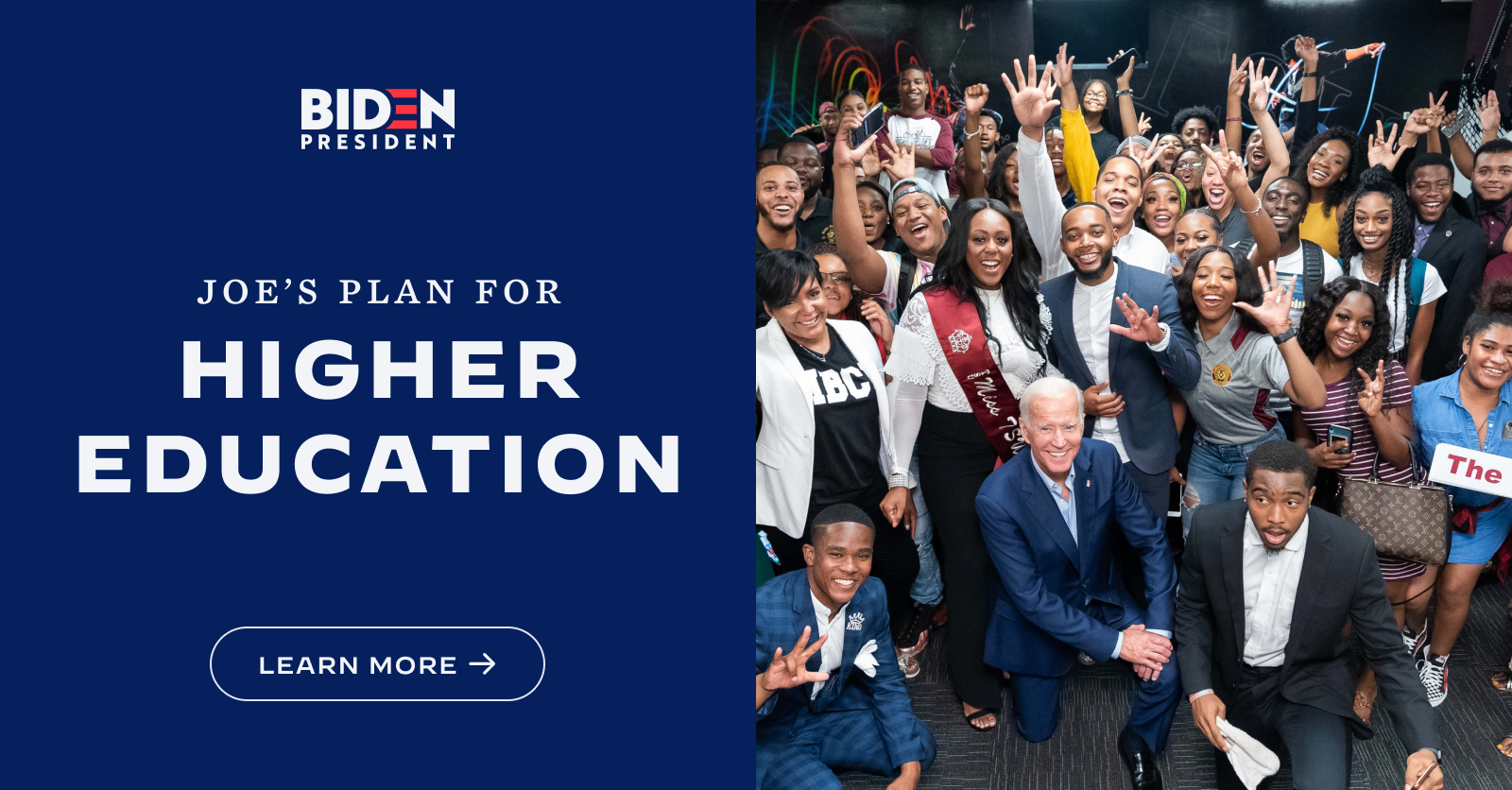 Plan for Education Beyond High School Joe Biden